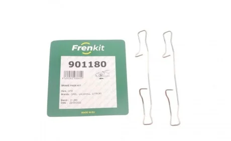 Планка суппорта (переднего) прижимная (к-кт) Citroen Berlingo/Peugeot Partner 1.6 HDi 01- (Ate) FRENKIT 901180