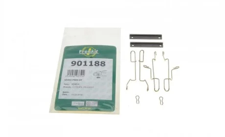 Планка супорта (переднього) прижимна (к-кт) Citroen BX/ZX/AX 86-97/Peugeot 306/405 91-01 (Bendix) FRENKIT 901188