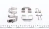 Планка супорта (заднього) прижимна (к-кт) VW T4 90-03 (Lucas) (з датчиком витрати колодок) FRENKIT 901233 (фото 2)