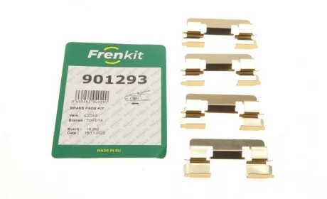 Планка супорта (переднього) прижимна (к-кт) Toyota Corolla 00-08 (Lucas) FRENKIT 901293