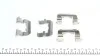 Планка суппорта (переднего) прижимная (к-кт) Kia Sorento II/Hyundai Santa FE II 2.0-2.7 03- FRENKIT 901719 (фото 2)