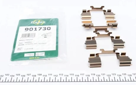 Планка суппорта (переднего) прижимная (к-кт) Citroen Jumper/Fiat Ducato 06- (Brembo) FRENKIT 901730