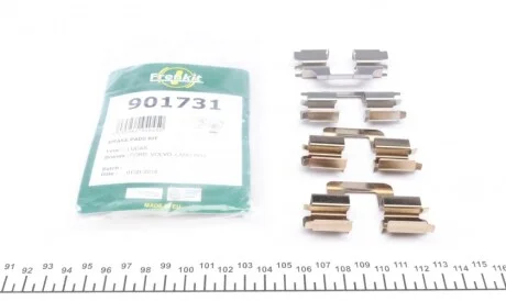Планка супорта (заднього) прижимна (к-кт) Ford Galaxy/Mondeo IV/Volvo S60/V60 06- (Lucas) FRENKIT 901731