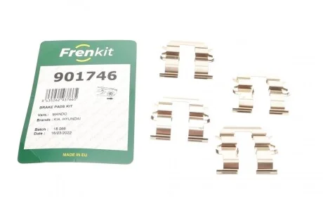 Планка супорта (заднього) прижимна (к-кт) Hyundai i10/Kia Picanto 04-17 FRENKIT 901746