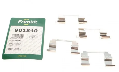 Планка супорта (переднього) прижимна (к-кт) Honda Accord VIII 2.4i 08-15 (Akebono) FRENKIT 901840