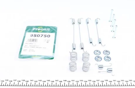 Комплект пружинок колодок ручника Renault Kangoo 1.5dCi/1.6 97- (Bosch) FRENKIT 950750