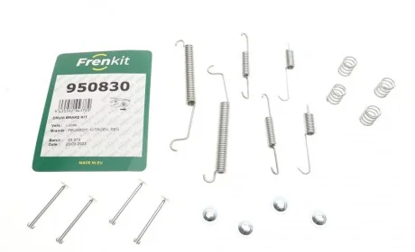 Комплект пружинок колодок ручника Renault Clio II/Logan/Peugeot 206/3008 98- FRENKIT 950830