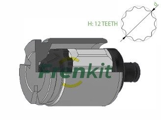 Поршень гальмівного супорту AUDI Q5 16-, A6 18-, A7 18-, A5 16-, A4 15-; BMW X3 F25 10-17, X4 F26 14-17, Z4 E89 09-17 FRENKIT K425203