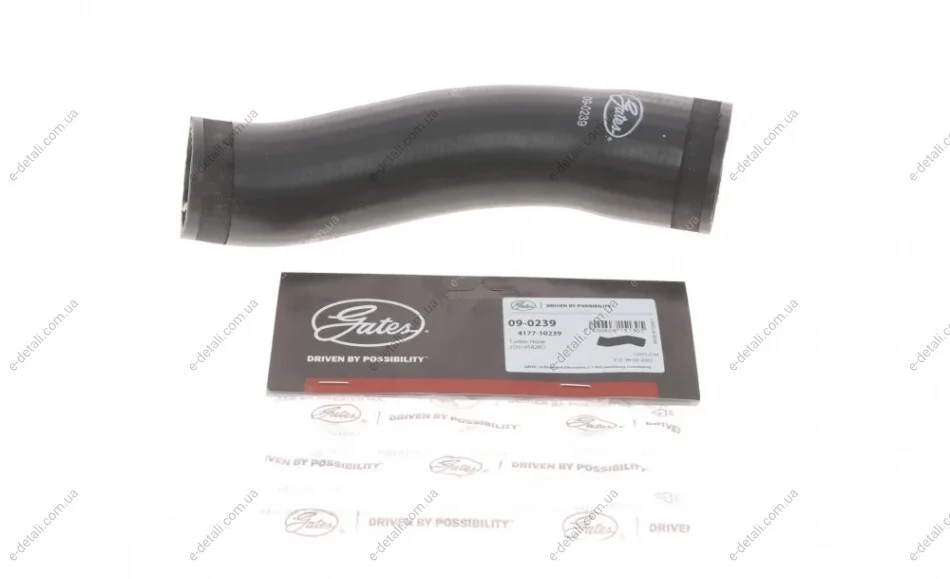 Патрубок интеркулера VW LT 2.5TDI 96- Gates 09-0239 (фото 1)