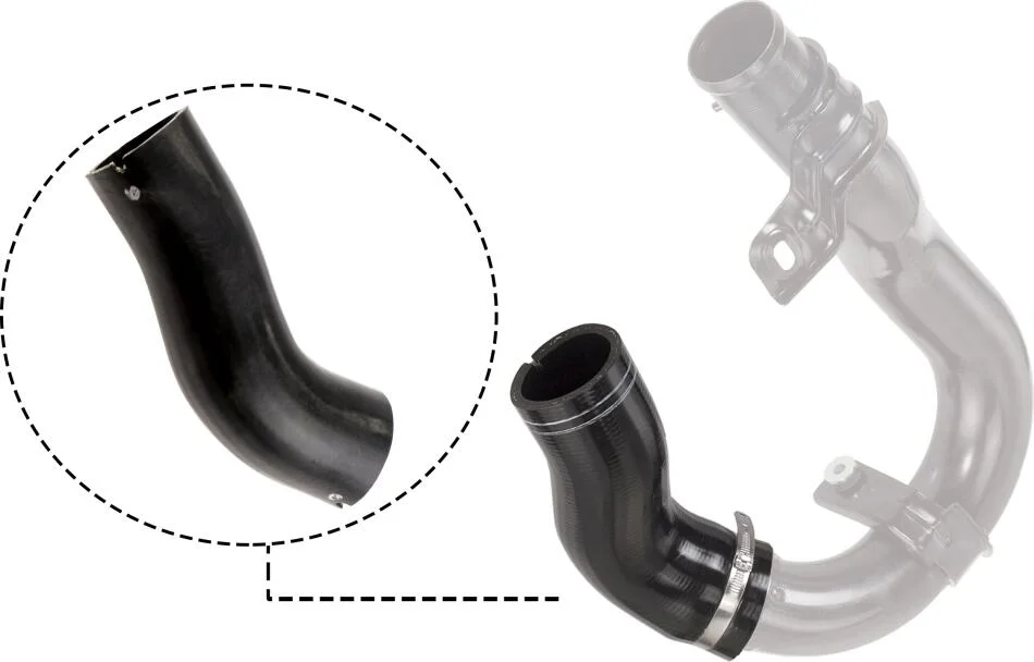 Патрубок интеркулера Fiat Doblo 1.3 Multijet 10- (R) Gates 09-0470 (фото 1)