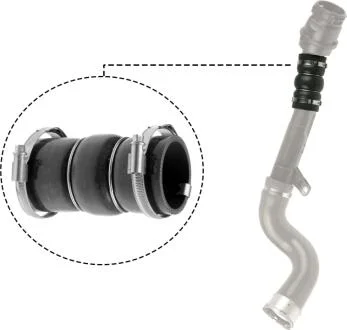 Патрубок интеркулера Dacia Duster/Renault Clio IV 1.5dCi 13- Gates 09-1299
