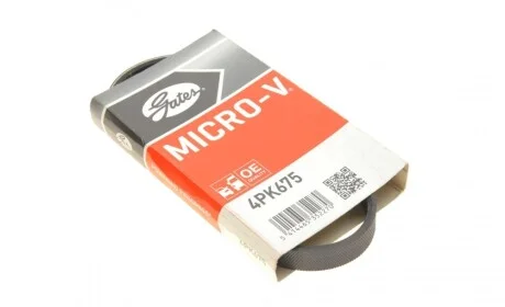 Ремень генератора Hyundai i10/Fiat Doblo/Punto/Stilo 1.2/1.4 01- Gates 4PK675