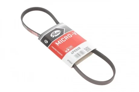Ремень генератора Citroen Jumper/Peugeot Boxer/Mitsubishi Lancer III/Colt II 1.0-3.4 83-11 Gates 4PK868