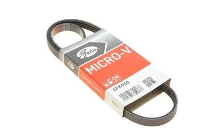 Ремень генератора Fiat Brava 1.6 16V 95-01/Peugeot 205/305 1.9D 83-89/Renault Laguna 3.0 96-01 Gates 4PK960