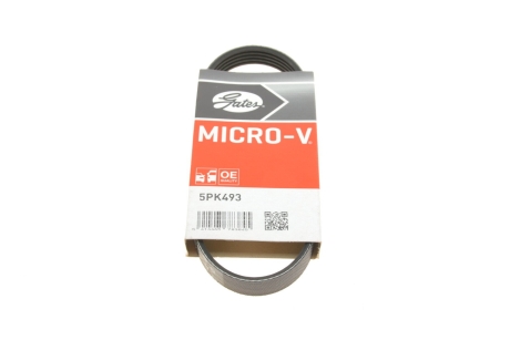 Поликлиновые ремни Micro-V (Выр-во) Gates 5PK493 (фото 1)