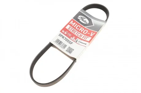 Ремень генератора Ford C-Max/ Focus II-III/Volvo C30/S40 II/V50 1.8-2.0 03- Gates 5PK705SF