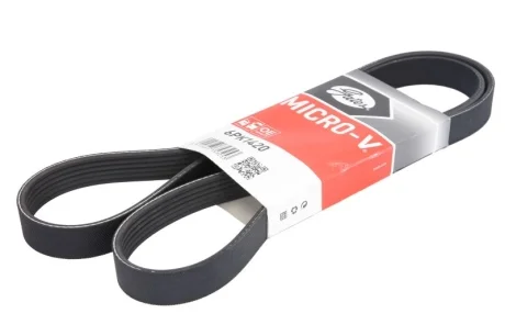 Ремень генератора Ford Transit Connect 02-13/Focus 1.8 TDCi 99-05/Toyota Avensis 03-12/Corolla 01-07 Gates 6PK1420 (фото 1)
