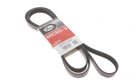 Ремень генератора Land Rover Discovery III 4.4 04-13/Cadillac Escalade 6.0 01-06 Gates 6PK2345