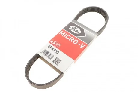 Ремінь генератора Citroen Jumper/Fiat Ducato/Peugeot Boxer 2.0 94- Gates 6PK700
