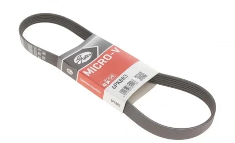 Ремінь генератора Chevrolet Aveo 1.4 06-07 Gates 6PK883