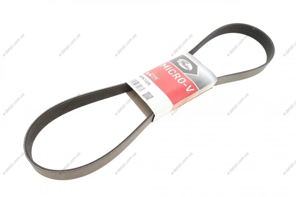 Ремінь генератора Mazda 3/5/6 2.0 DI/CD 02-10 Gates 8PK1225 (фото 1)