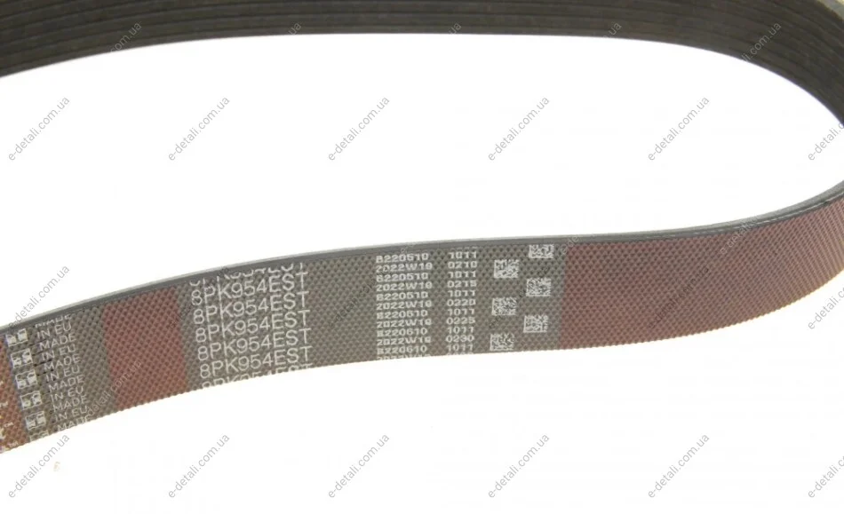 Ремень генератора BMW X1 (F48)/X2 (F39) 20- B38 (8PK954) Gates 8PK954EST (фото 1)
