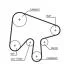 (7883-11318) Комплект ременя ГРМ GATES POWERGRIP KIT Gates K015630XS (фото 2)