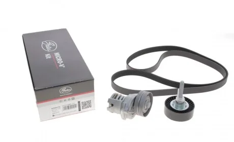 Комплект ремня генератора VW Golf/Passat/Polo/Touran 1.4/1.6TSI/FSI 03-14 (6PK1735) Gates K076PK1735