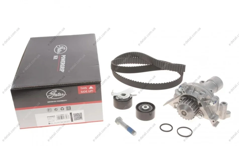 Комплект ГРМ + помпа Citroen C4/C5/C8/Jumpy/Peugeot 307/308/407/807/Expert 2.0 07- (25x153z) Gates KP25608XS (фото 1)