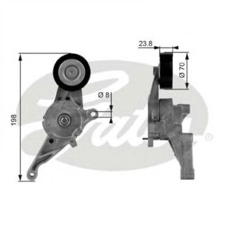 Ролик натяж. гладкий Gates T38436