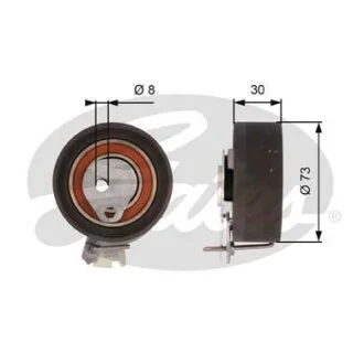 Шкив натяжной Gates T43157