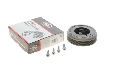Шків колінвала VW T5 1.9 TDI 03-09 (143x30) 6PK (AXC/AXB) Gates TVD1014A