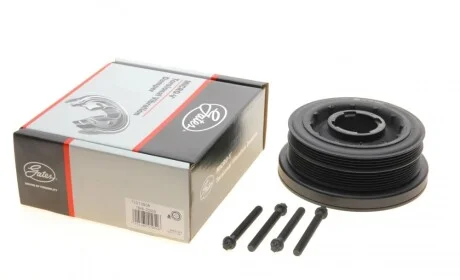 Шкив коленвала BMW 5 (E60)/X5 (E70) 2.5D/3.0D 02- (4PK + 6PK) (M57) Gates TVD1050A