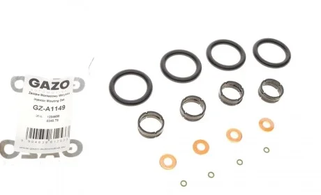Ремкомплект форсунки Citroen C1/C2/C3/Peugeot 107 1.4 HDi 03- GAZO GZ-A1149