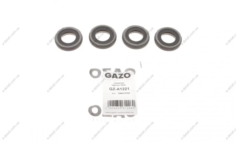 Сальник форсунки (к-кт 4шт) Toyota Rav4 2.0/2.2D 01- GAZO GZ-A1221 (фото 1)