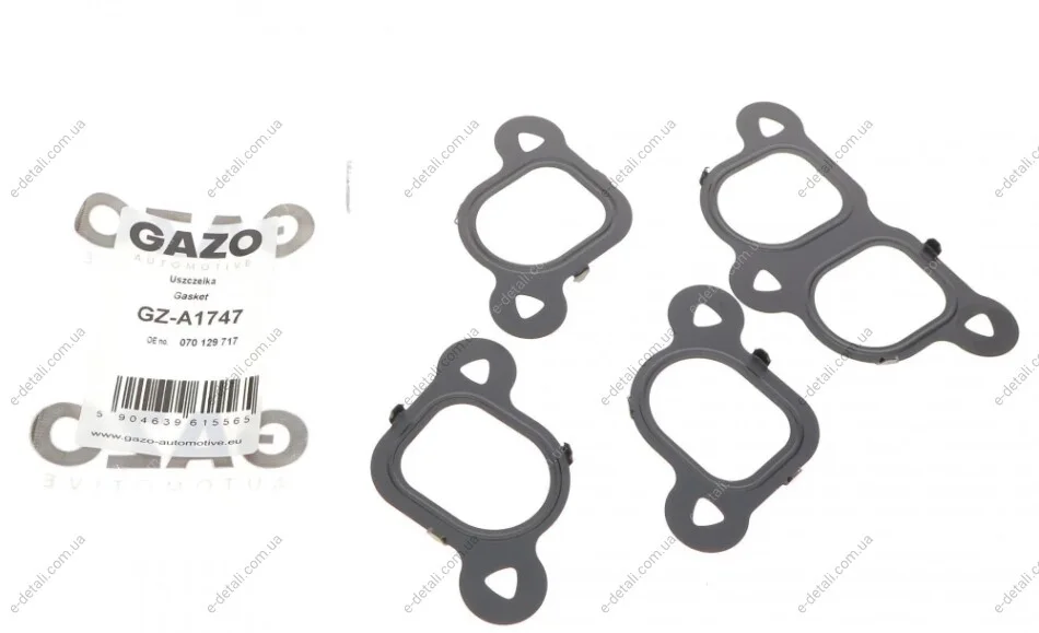 Прокладка коллектора впускного VW T5 2.5TDI (к-кт 4шт) GAZO GZ-A1747 (фото 1)