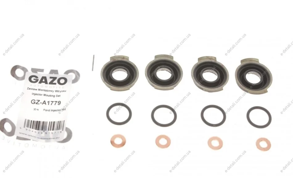 Прокладка форсунки Ford Transit 2.0 TDCI 00-07 (к-кт на 4шт) GAZO GZ-A1779 (фото 1)