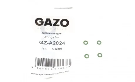 Прокладка форсунки ущільнююча Ford/Citroen/Peugeot 1.6 HDi 09- (кільце) (к-кт 4шт) GAZO GZ-A2024