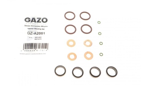Ремкомплект форсунки Opel Astra G 2.0-2.2 DI 98-05 (к-к-т на 4шт) GAZO GZ-A2051