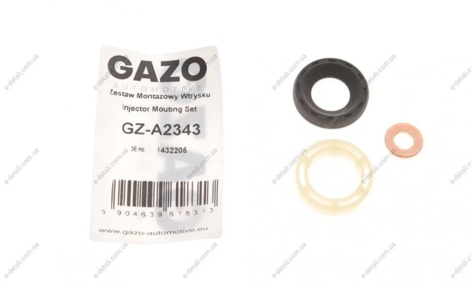 Ремкомплект форсунки Citroen Berlingo/Jumpy/Peugeot Expert/Partner 1.6 HDi 05- GAZO GZ-A2343 (фото 1)