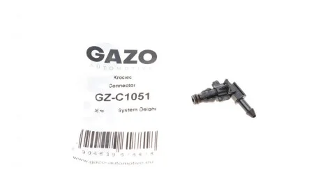 Штуцер шланга обратки Г-образный (пласт.) (Delphi) GAZO GZ-C1051