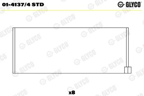 Підшипник ковзання Glyco 0141374STD