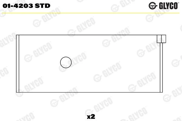Вкладыши шатунные Glyco 01-4203STD (фото 1)