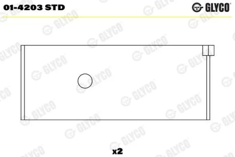 Вкладыши шатунные Glyco 01-4203STD