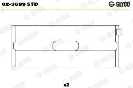 Вкладиш Glyco 023689STD