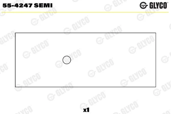 Подшипник скольжения Glyco 55-4247 SEMI (фото 1)