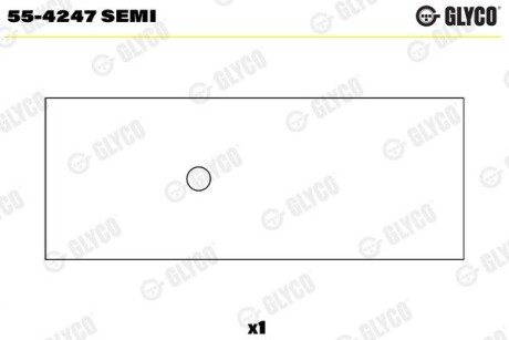 Подшипник скольжения Glyco 55-4247 SEMI