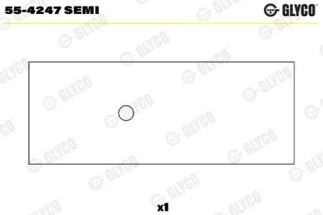 Подшипник скольжения Glyco 55-4247 SEMI