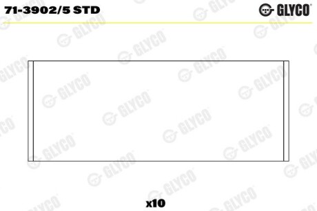 Вкладиш шатунні Glyco 7139025STD