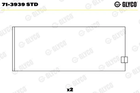 Підшипник ковзання Glyco 71-3939 STD